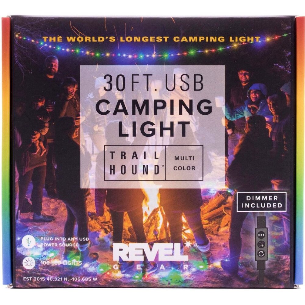 Trail Hound 30ft USB Multicolor Camping Light by Revel Gear